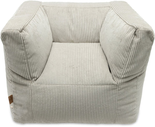 Jollein - kinderfauteuil - corduroy - olive green - kinder zitzak - 1 t m 4 jaar