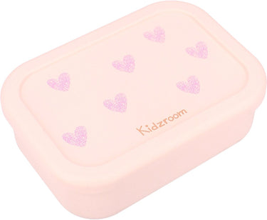 Kidzroom magical meadows lunchbox - 1.2 l - 6 x 17 x 12 cm - roze - hartjes