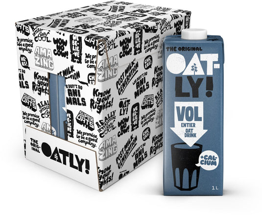 Oatly! oatly haverdrank vol - 6 stuks - (6l) - houdbare plantaardige melk - vol - voordeelverpakking
