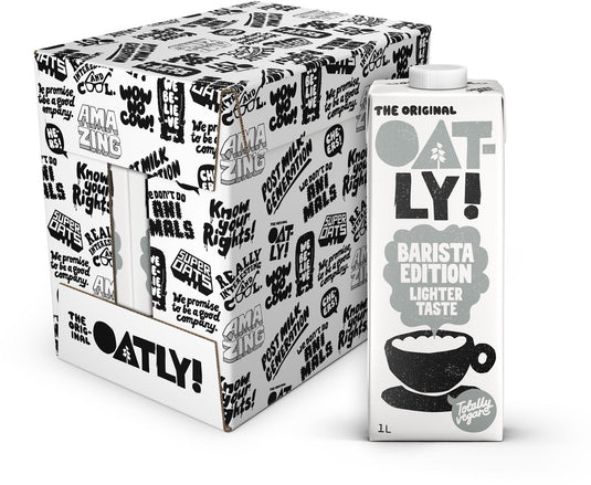 Oatly! oatly haver barista lighter tasteedition - 6 stuks - (6l) - houdbare plantaardige melk - barista lighter taste - voordeelverpakking