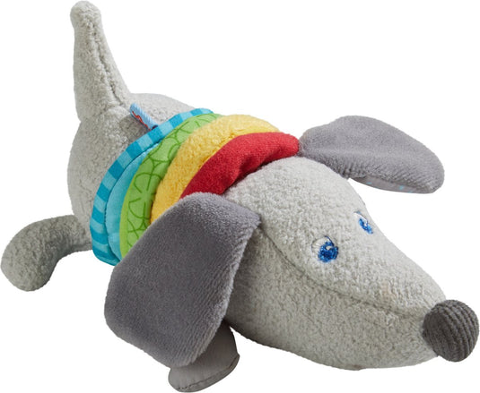 Haba bromfiguur dashond junior 19 x 8 cm polyester grijs