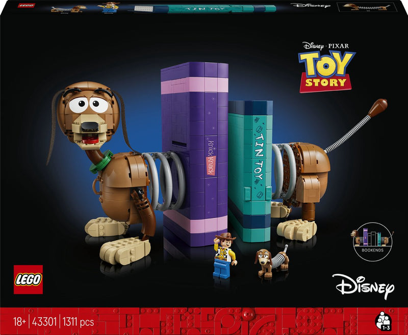 Afbeelding laden in galerijviewer, Lego disney en pixar toy story slinky hond boekensteunen bouwpakket voor volwassenen - 43301
