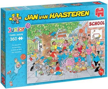 Jan van haasteren - junior 15 - de klassenfoto - 360 stukjes puzzel