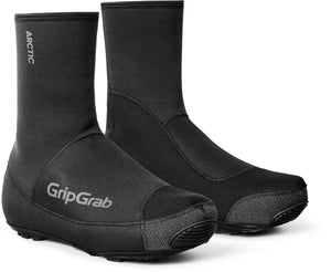 Gripgrab - arctic 2 waterproof strenge winter gravel wielren overschoenen waterdicht met fleecevoering - zwart - unisex 44 45