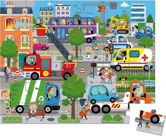 Janod puzzel - de stad