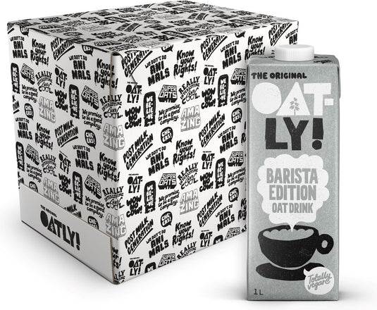Oatly! oatly haver barista edition - 6 stuks - (6l) - houdbare plantaardige melk - barista - voordeelverpakking