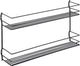 Metaltex - kruidenrek pepito 2 - kruiden organizer - 2 etages - 36x8x19 cm - zwart