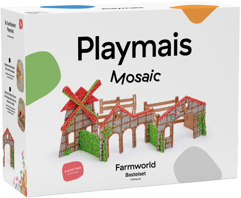 Load image into Gallery viewer, Playmais mosaic boerderijset - 8000 stukjes
