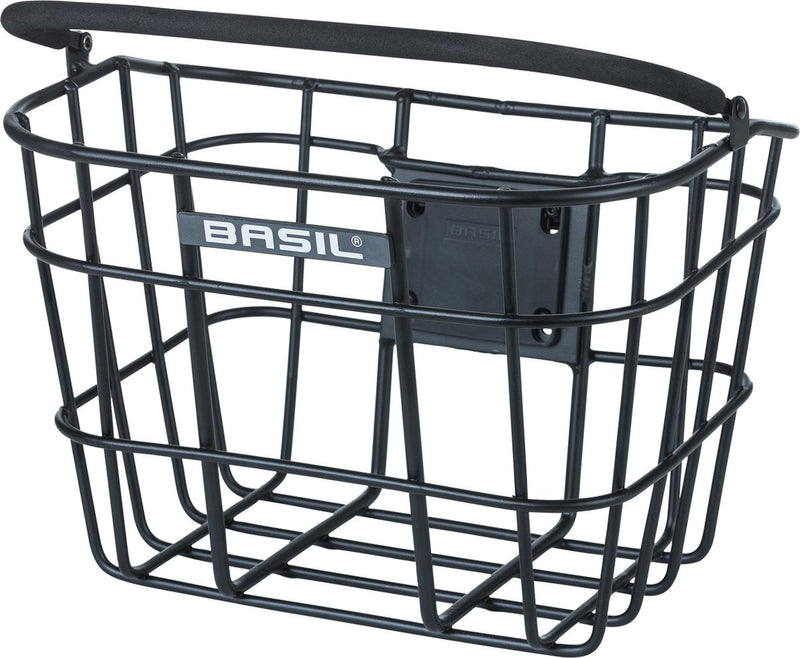 Load image into Gallery viewer, Basil Bremen Alu KF - fietsmand - voorop - zwart
