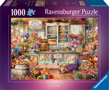 Ravensburger legpuzzel all seasons flowershop, 1000st.