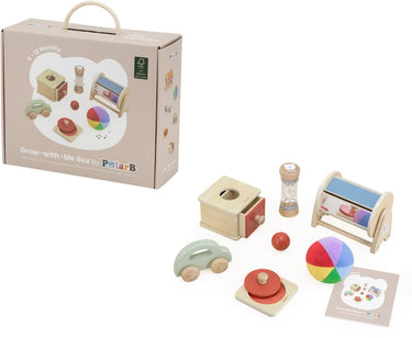 Polarb little explorers groei-mee-doos – baby speelset 6+ maanden – sensorisch motorisch
