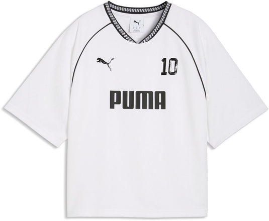 Puma sport relaxed jersey dames t-shirt - white