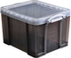 Really useful box 35 liter transparant gerookt