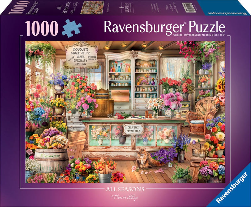 Load image into Gallery viewer, Ravensburger legpuzzel all seasons flowershop, 1000st.
