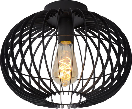 Lucide reda - plafonnière (plafondlamp) - ø 32 cm - 1xe27 - zwart