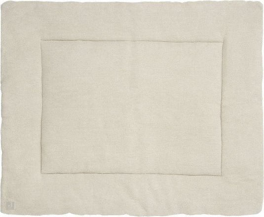 Jollein - boxkleed (nougat) - basic knit - katoen - speelkleed baby - 80x100cm