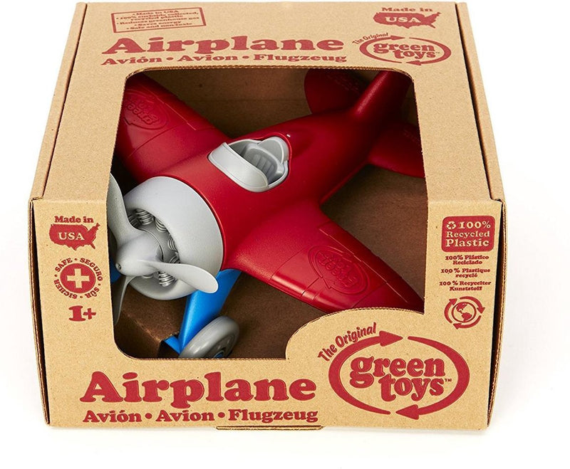 Load image into Gallery viewer, Green toys speelgoed speelgoed vliegtuig rood - green toys
