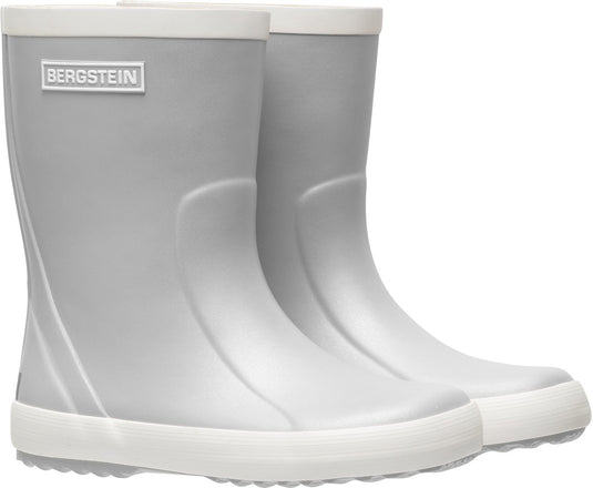 Bergstein classic glam regenlaarzen kinderen - jongens - meisjes - silver