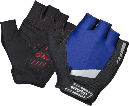 Gripgrab - supergel padded korte vinger zomer fietshandschoenen wielrenhandschoenen met padding - navy blauw - unisex - maat xxl