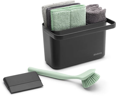 Brabantia sinkside aanrecht organizer set 8-delig - dark grey