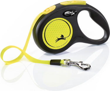 Flexi rollijn new classic neon tape zwart geel