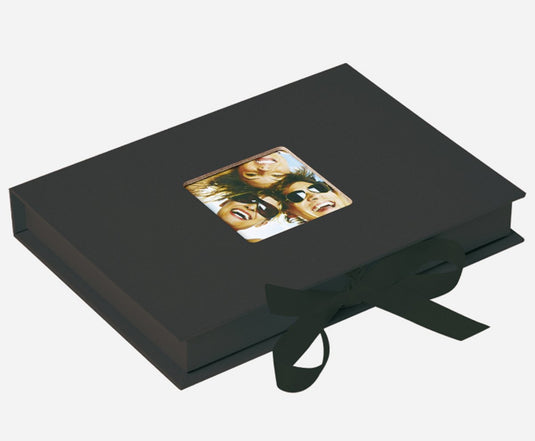 Walther fb-112-b fun - foto bewaardoos - formaat 20 x 15 x 3 cm - 70 foto's 13 x 18 cm - zwart