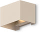 Calex venice wandlamp - buiten binnen - warm wit up down licht - verstelbare lichtstraal - waterdicht - zandkleur