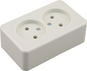 Berker opbouw wandcontactdoos (wcd) 2-voudig polarwit