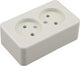 Berker opbouw wandcontactdoos (wcd) 2-voudig polarwit