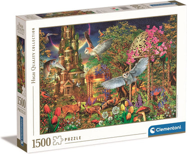 Clementoni legpuzzel woodland fantasy garden, 1500st.