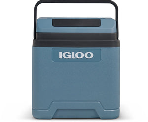 Igloo ie24 dc - thermo elektrische koelbox - 24 liter - 12v dc - tot 20°c onder temperatuur - blauw