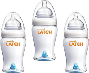 Munchkin babyfles - 3-pack latch bottle - baby fles 240ml - anti-colic babyflesje