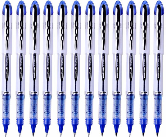 Uni-ball liquid ink ballpoint pen vision elite ub-200 donkerblauw 12 stuks