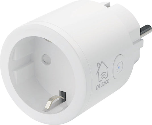 Deltaco smart home 1x slimme draadloze stekker - wifi - 10a - 2400w - timer - wit