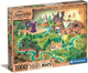 Clementoni - puzzel - 1000 stukjes - sneeuwwitje story map