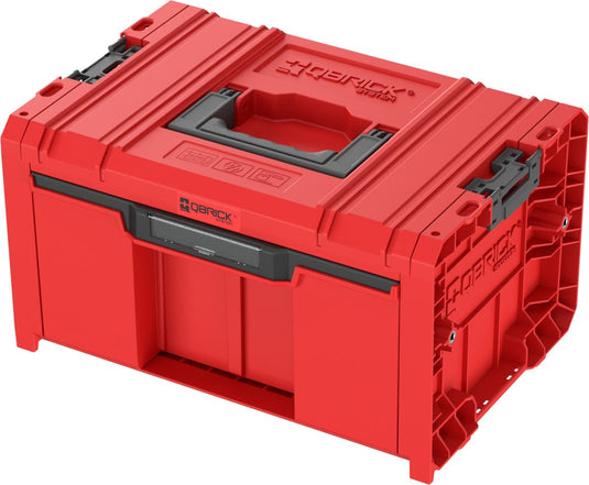 Qbrick system qbrick systeem pro lade 1 gereedschapskoffer 2.0 basic red ultra hd op maat gemaakte gereedschapskoffer 450 x 310 x 244 mm 12 l