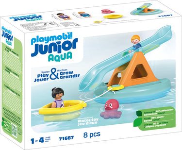Playmobil junior zwemeiland met waterglijbaan - 71687