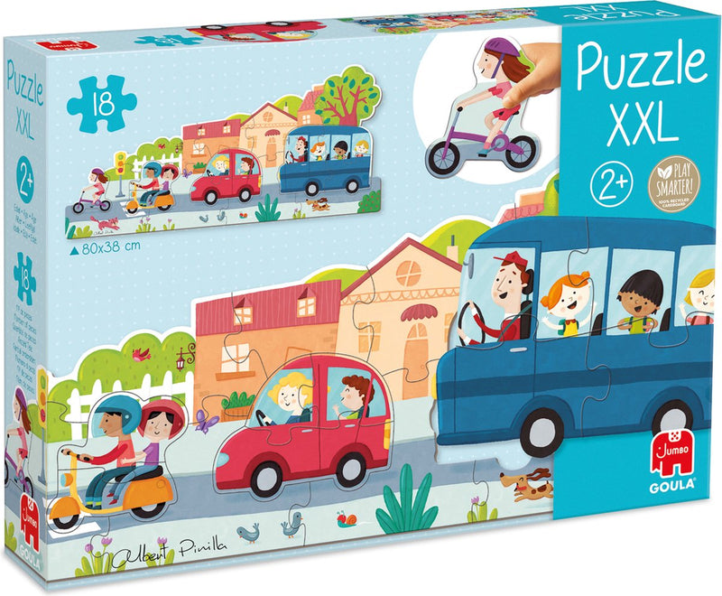 Afbeelding laden in galerijviewer, Goula jumbo puzzel xxl voertuigen - 18st.
