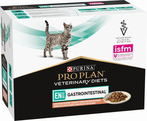 Pro plan veterinary diets feline en gastrointestina 10x85 g - kattenvoer - zalm