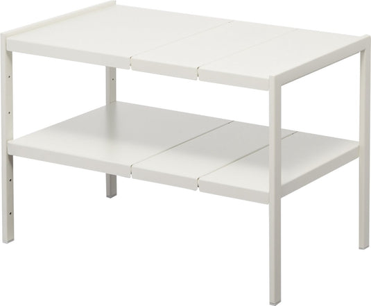 Yamazaki keukenkast organizer uitschuifbaar - 2 niveaus - tower - wit