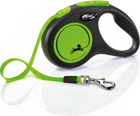 Flexi rollijn new classic neon tape zwart groen