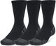Under armour ua performance tech 3pk crew-blk unisex sportsokken - zwart - jet grijs
