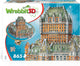 Wrebbit 3d puzzel - château frontenac - 865 stukjes - bouwset.
