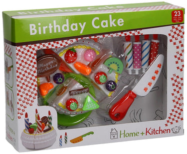 Johntoy home and kitchen verjaardagstaart - speelgoedeten en -drinken - in vensterdoos