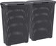 Curver style wasmand met deksel - 2x 40 liter - 2 stuks - antraciet