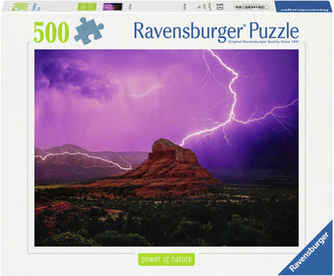 Ravensburger legpuzzel pinke gewitterstimmung 500 stukjes landschap.