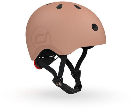Scoot and ride - kinderhelm - maat s m - mocha - verstelbaar - 51-55 cm s-m