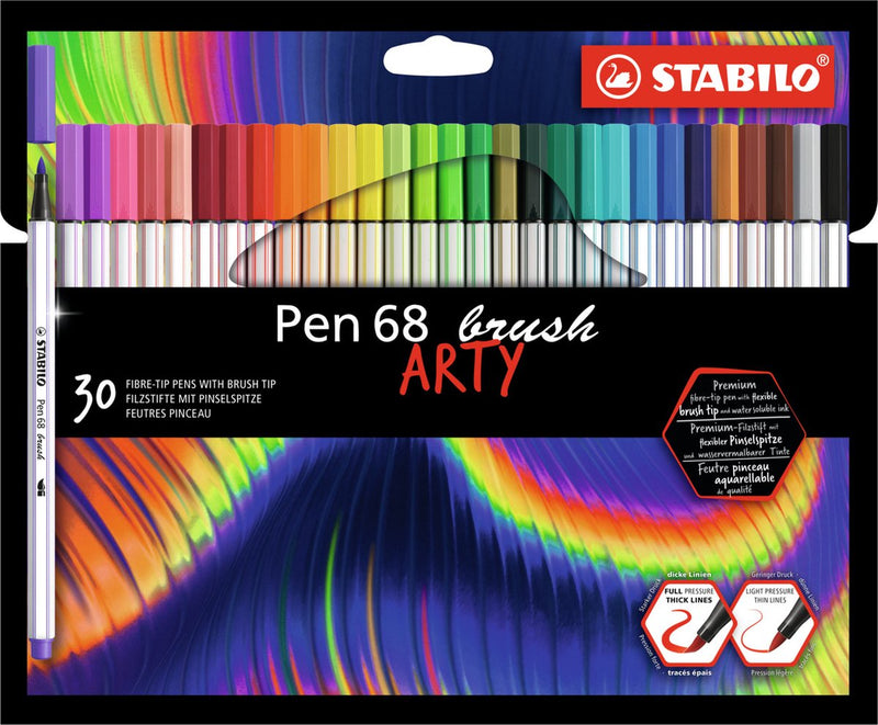 Load image into Gallery viewer, Stabilo pen 68 brush - viltstift - arty - set met 30 stuks
