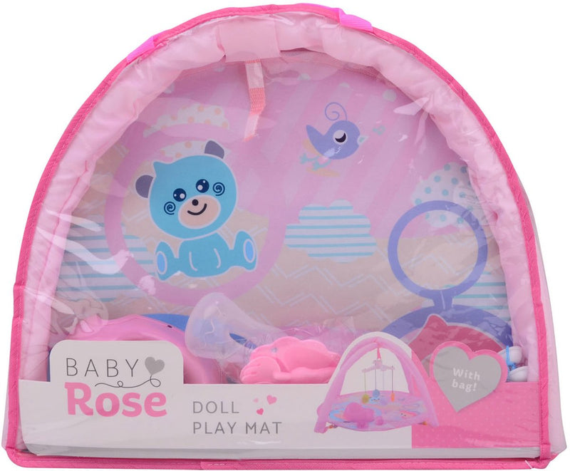Load image into Gallery viewer, Johntoy baby rose poppen speelmat - inclusief draagtas - potje - speen - flesje voor de pop
