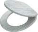 Tiger titan - wc bril - toiletbril met deksel - soft close - mdf - grijs